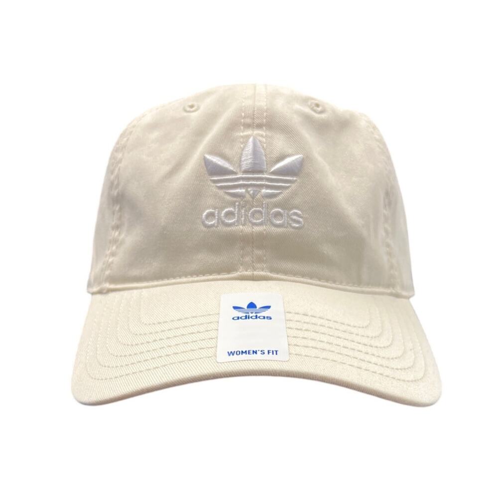 Adidas Women's Originals Relaxed Strapback Hat Wonder White Adjustable New